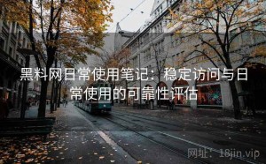 黑料网日常使用笔记：稳定访问与日常使用的可靠性评估