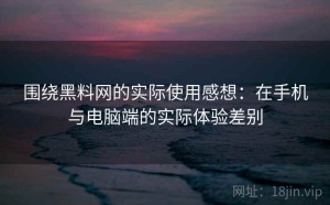 围绕黑料网的实际使用感想：在手机与电脑端的实际体验差别