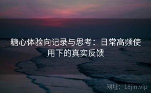 糖心体验向记录与思考：日常高频使用下的真实反馈