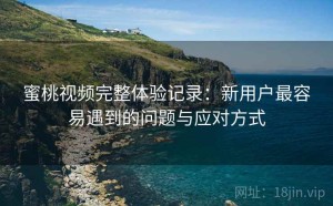 蜜桃视频完整体验记录：新用户最容易遇到的问题与应对方式