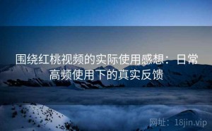 围绕红桃视频的实际使用感想：日常高频使用下的真实反馈