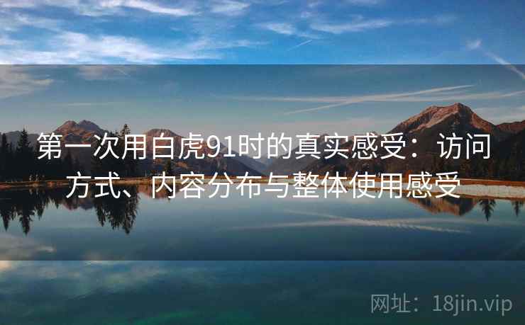第一次用白虎91时的真实感受：访问方式、内容分布与整体使用感受