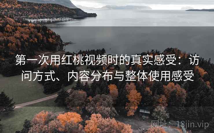 第一次用红桃视频时的真实感受：访问方式、内容分布与整体使用感受