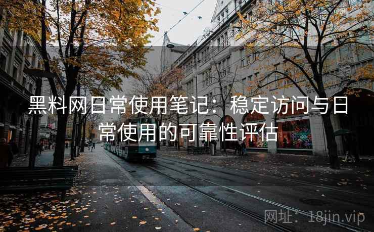 黑料网日常使用笔记：稳定访问与日常使用的可靠性评估